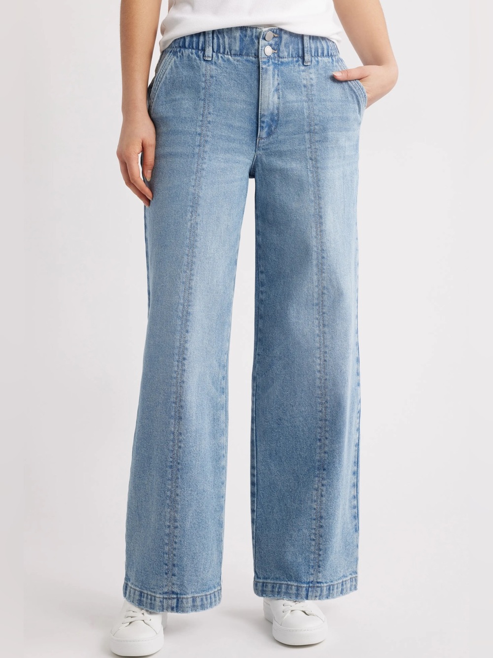 Wit + Wisdom Emma Wide Leg High Rise Jeans
